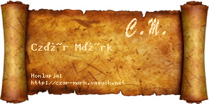 Czár Márk névjegykártya